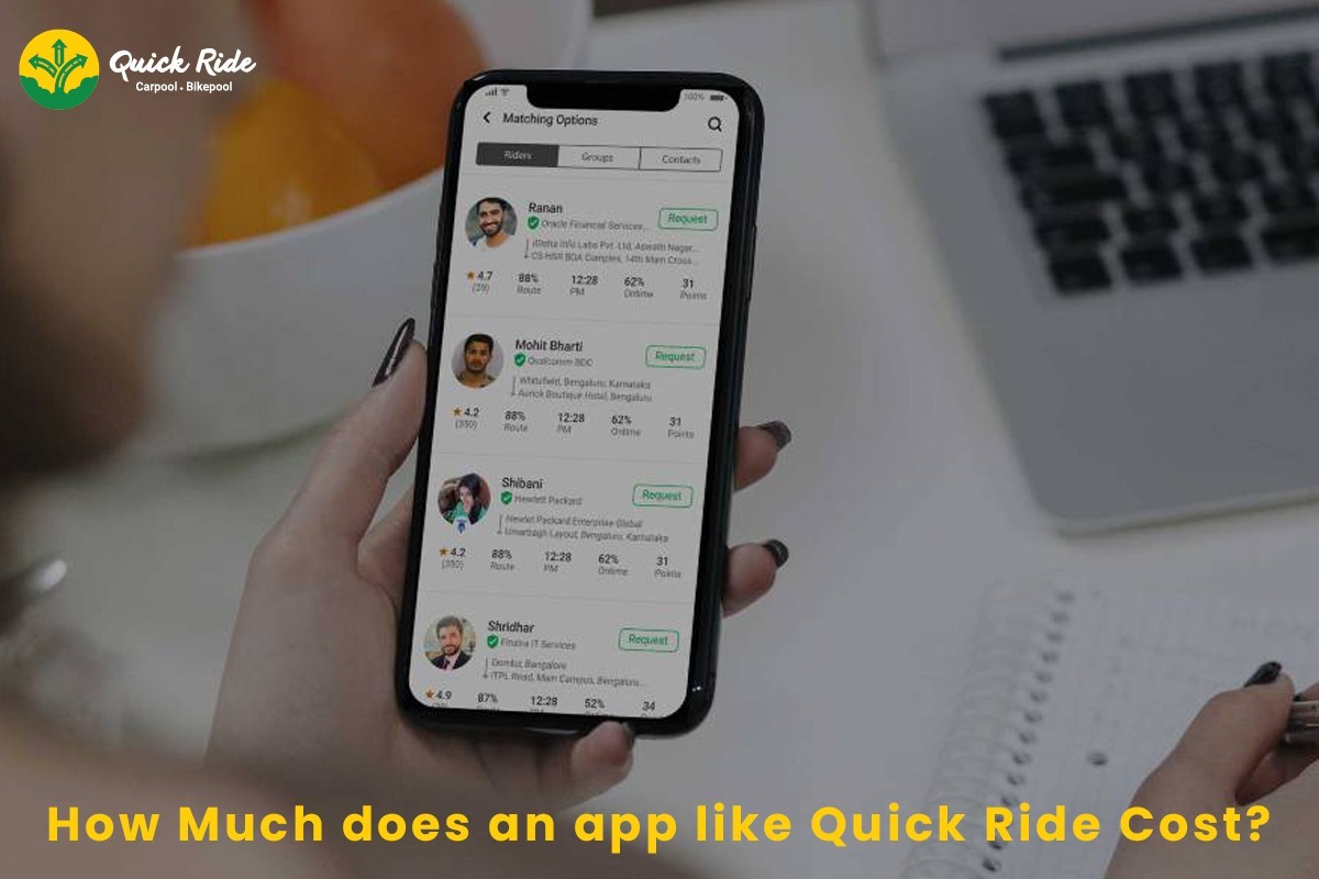 How Much does it Cost to Develop a Car, Bike Pool App Like Quick Ride?