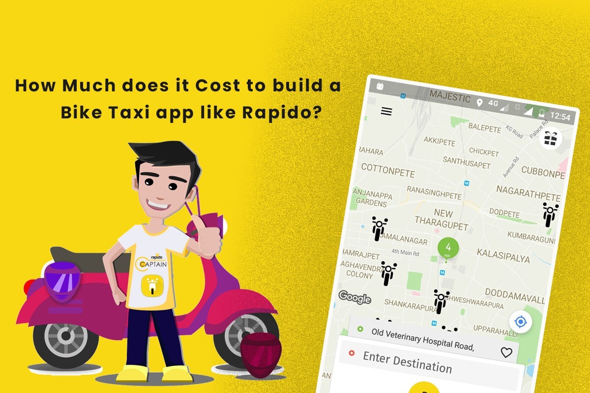 How Much Does it cost to develop a Bike Taxi Booking app like Rapido?