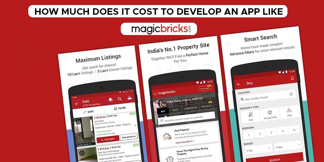 magic bricks app development cost